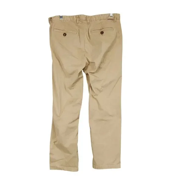 Camicissima Chino Pants sz 54 IT 34 US Beige Milano Italy Stretch Cotton 27"